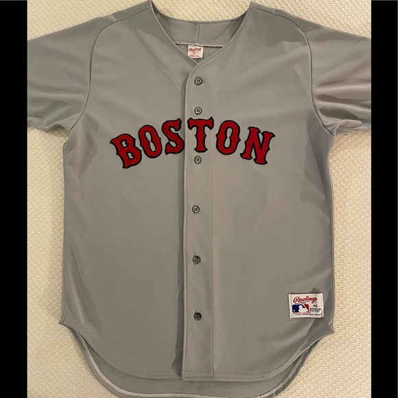 Rawlings Shirts Authentic Circa Early 9s Red Sox Road Gray Wade